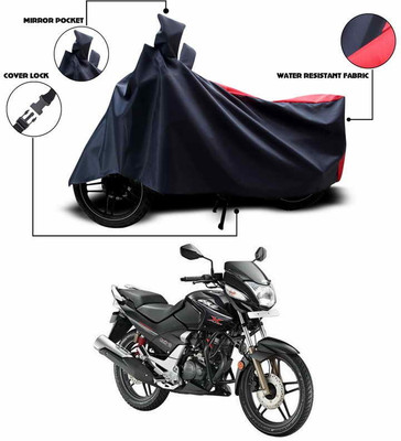 SEBONGO Waterproof Two Wheeler Cover for Hero(Red, Black)