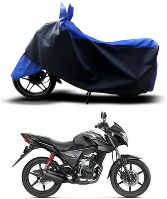 ANTHUB Two Wheeler Cover for Honda(CB Twister, Blue, Black)