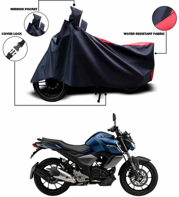 SEBONGO Waterproof Two Wheeler Cover for Yamaha(Red, Black)