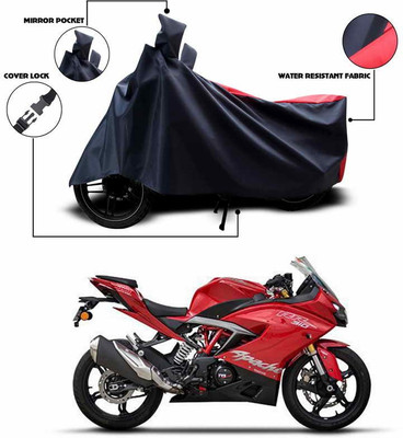 SEBONGO Two Wheeler Cover for TVS(Apache RR 310, Red)