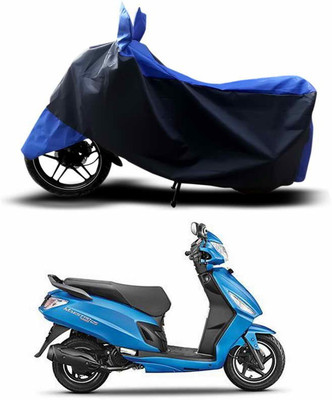 ANTHUB Two Wheeler Cover for Hero(Maestro Edge, Blue, Black)