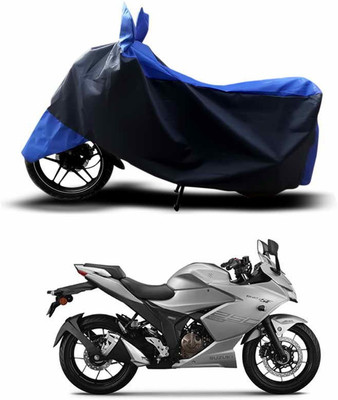 ANTHUB Two Wheeler Cover for Suzuki(Gixxer SF, Blue)