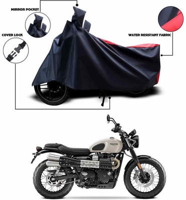 SEBONGO Two Wheeler Cover for Triumph(Red, Black)