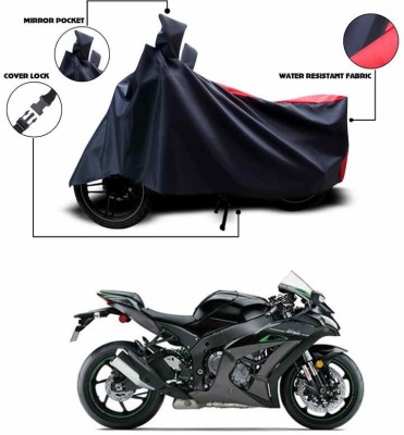 AUTOCAD Waterproof Two Wheeler Cover for Kawasaki(Ninja, Red)