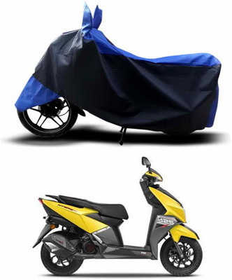 ANTHUB Two Wheeler Cover for TVS(NTORQ, Blue, Black)