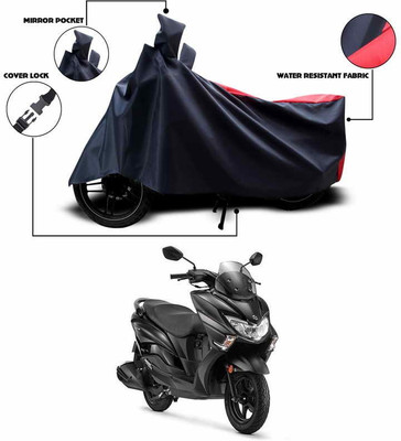 SEBONGO Two Wheeler Cover for Suzuki(Burgman Street, Red)