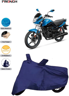 FRONCH Waterproof Two Wheeler Cover for Hero(Splendor I Smart, Blue)