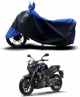 ANTHUB Two Wheeler Cover for Bajaj(Dominar, Blue, Black)