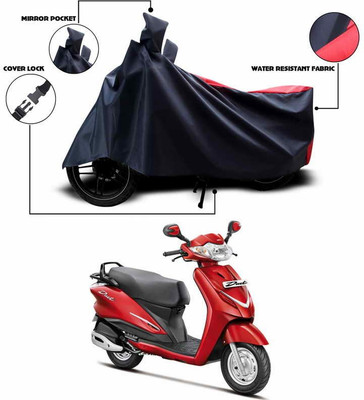 ANTHUB Two Wheeler Cover for Hero(Duet, Red, Black)