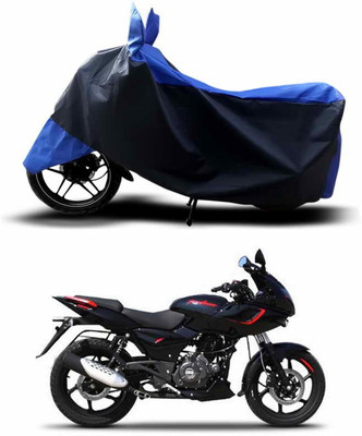 ANTHUB Two Wheeler Cover for Bajaj(Pulsar 180 DTS-i, Blue)