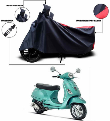AutoGalaxy Waterproof Two Wheeler Cover for Vespa(Vespa, Red)