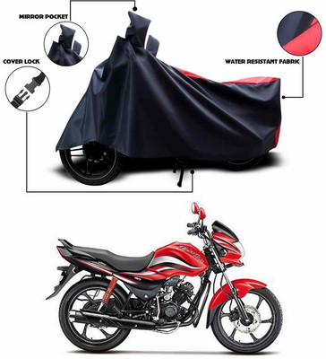 ANTHUB Two Wheeler Cover for Hero(Passion Pro TR, Red, Blue)