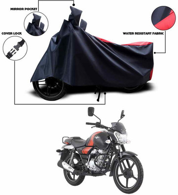 SEBONGO Waterproof Two Wheeler Cover for Bajaj(Red, Black)