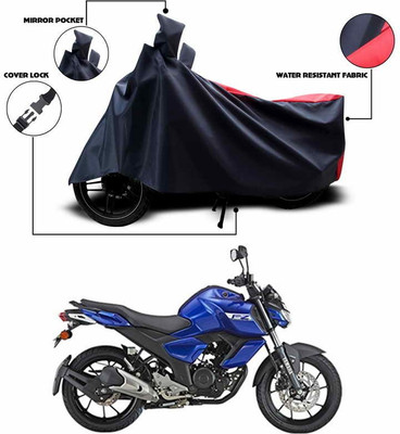 SEBONGO Waterproof Two Wheeler Cover for Yamaha(Red, Black)