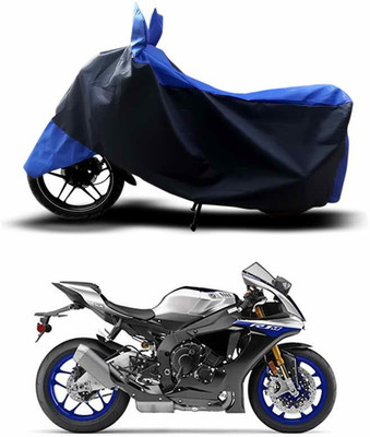 ANTHUB Two Wheeler Cover for Yamaha(YZF R1M, Blue, Black)