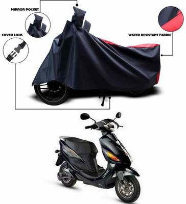 SEBONGO Two Wheeler Cover for Hero(Electric Cruz, Red)