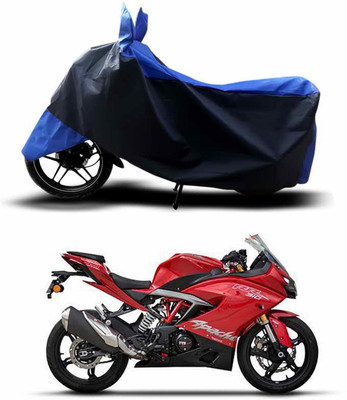 SEBONGO Two Wheeler Cover for TVS(Apache RR 310, Blue, Black)