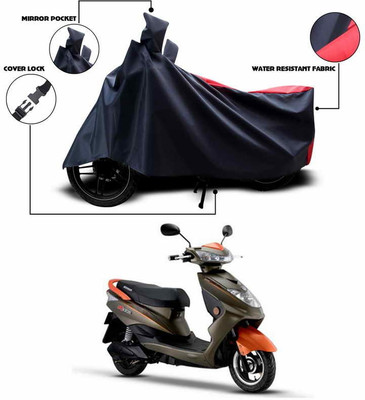 SEBONGO Two Wheeler Cover for Okinawa(Ridge, Red)