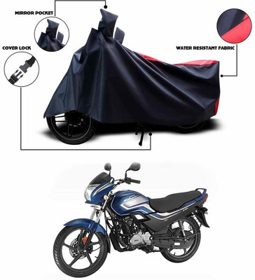 SEBONGO Waterproof Two Wheeler Cover for Hero(Red, Black)