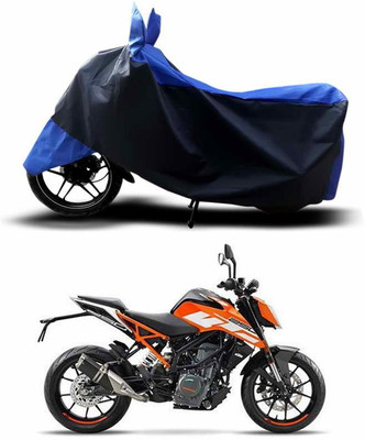 ANTHUB Two Wheeler Cover for KTM(Blue, Black)