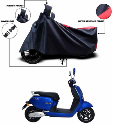SEBONGO Two Wheeler Cover for Okinawa(Lite, Red, Black)