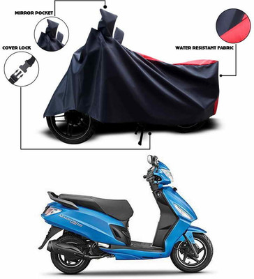 SEBONGO Two Wheeler Cover for Hero(Maestro Edge, Red)