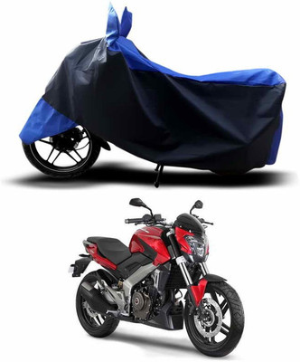 SEBONGO Two Wheeler Cover for Bajaj(Pulsar, Black, Blue)