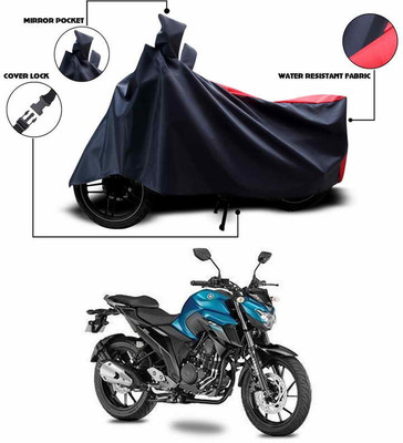 SEBONGO Waterproof Two Wheeler Cover for Yamaha(Red, Black)