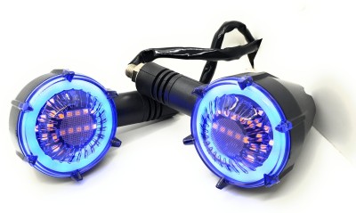 AutoPowerz Front, Rear LED Indicator Light for Universal For Bike Universal For Bike(Blue)