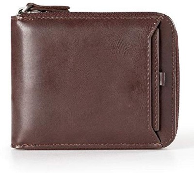 FASHLOOK Men Brown Artificial Leather Wallet(7 Card Slots)