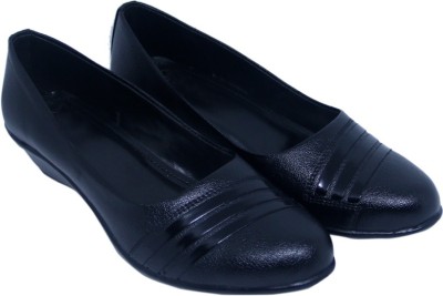 banuchi wedges heel office use sandal casual bellies for girls Women Black Bellies