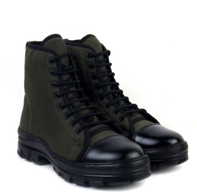 XY Hugo (Seller Murphy Hai) XHUGOY JUNGLE ARMY/POLICE FORCES BOOT FOR MEN in BK/Green Boots For Men(Green, Green)