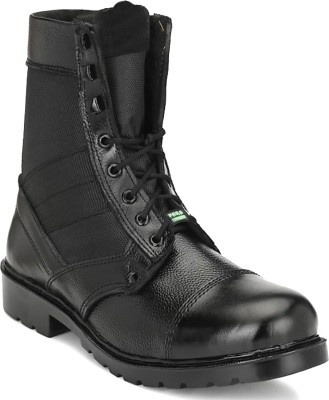 Para Commando Genuine Leather Military Army Boot Boots For Men(Black)