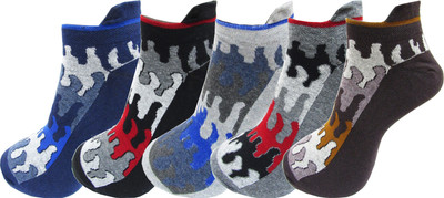 RC. ROYAL CLASS Women Printed Low Cut(Pack of 5)