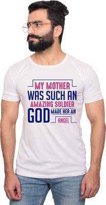 NITYANAND CREATIONS Graphic Print Men Round Neck White T-Shirt
