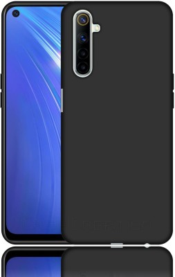 CASE CREATION Back Cover for Realme 6i (2020) Soft Back Case Fashion Velvet Cover(Black, Dual Protection, Silicon, Pack of: 1)
