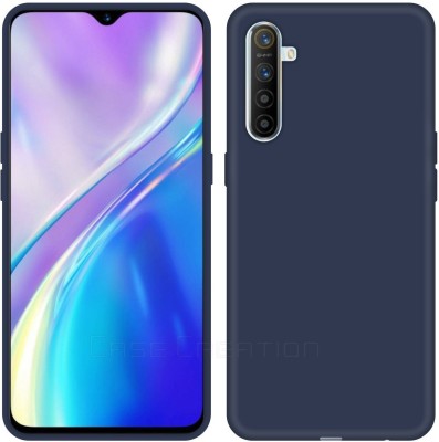 Case Creation Back Cover for New Realme X2 (2020) Solid Colorful Premium Feel Matte Finish(Blue, Grip Case)