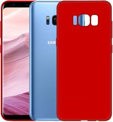 CASE CREATION Back Cover for New Samsung Galaxy S8 Plus (2019) Soft Back Case Fashion Velvet Cover(Red, Grip Case, Pack of: 1)