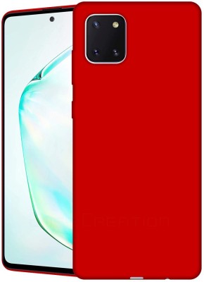 CASE CREATION Back Cover for Samsung Galaxy Note 10 Lite 2020 Solid Colorful Premium Feel Matte Finish(Red, Shock Proof, Silicon, Pack of: 1)