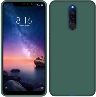 CASE CREATION Back Cover for New Xiaomi Redmi Note 6 Pro (2019) Soft Back Case Smart Fashion Velvet Cover(Green, Grip Case, Pack of: 1)