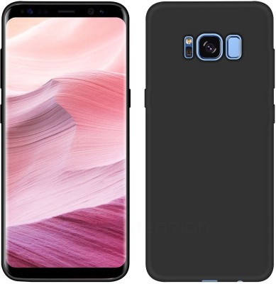 CASE CREATION Back Cover for Samsung Galaxy S8 Plus (2019)(Black, Dual Protection, Silicon, Pack of: 1)