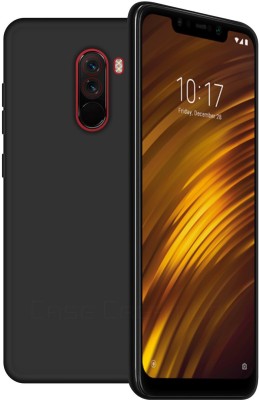 CASE CREATION Back Cover for Xiaomi POCO F1 2019(Black, Shock Proof, Silicon, Pack of: 1)
