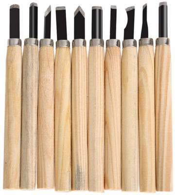 MegaDeal Wood Carving Hand Tool Set Professional Woodworking Gouges 12-Piece Combination Chisel Set(Pack of 12)