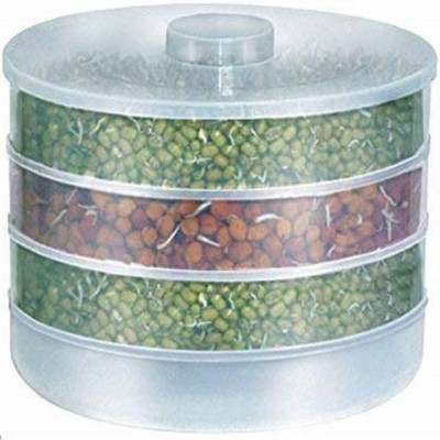 FIVANIO Plastic Sprout Maker  - 2000 ml(White)