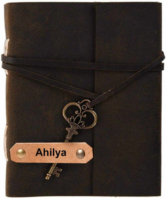 DI-KRAFT Handmade A5 Diary Unruled 200 Pages(Brown)