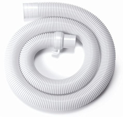 Renon 1.5 Meter Washing machine Outlet pipe Corrugated Plastic Outlet/Drain/Extension Hose Suitable for All Fully/Semi Automatic Washing Machines Outlet (Length: 1.5 Meter, White) Hose Pipe(150 cm)