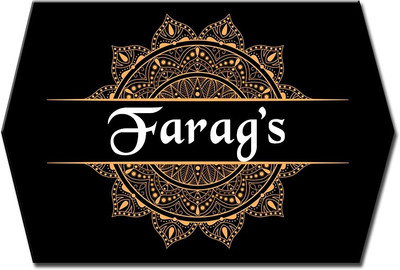 Midas Craft Polypropylene Popular Name Name Plate(Black, Gold)