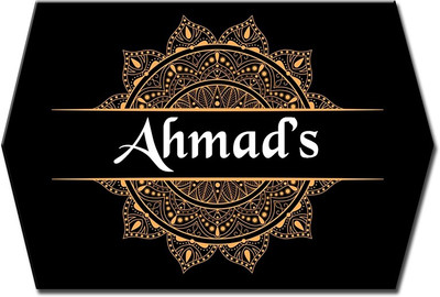 Midas Craft Polypropylene Popular Name Name Plate(Black, Gold)