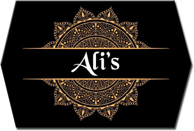 Midas Craft Polypropylene Popular Name Name Plate(Black, Gold)