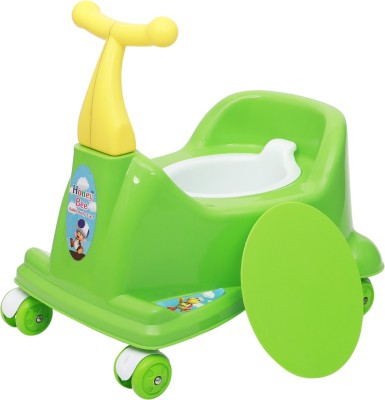 Maanit Scooter Style Baby Potty Seat with Removable Lid Bowl Potty Seat(Green)